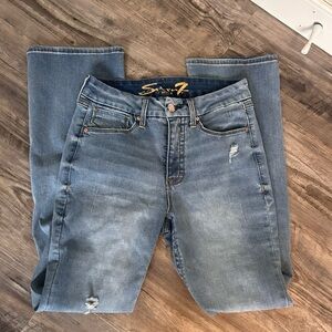 Seven7 Women’s Blue Bootcut Jeans